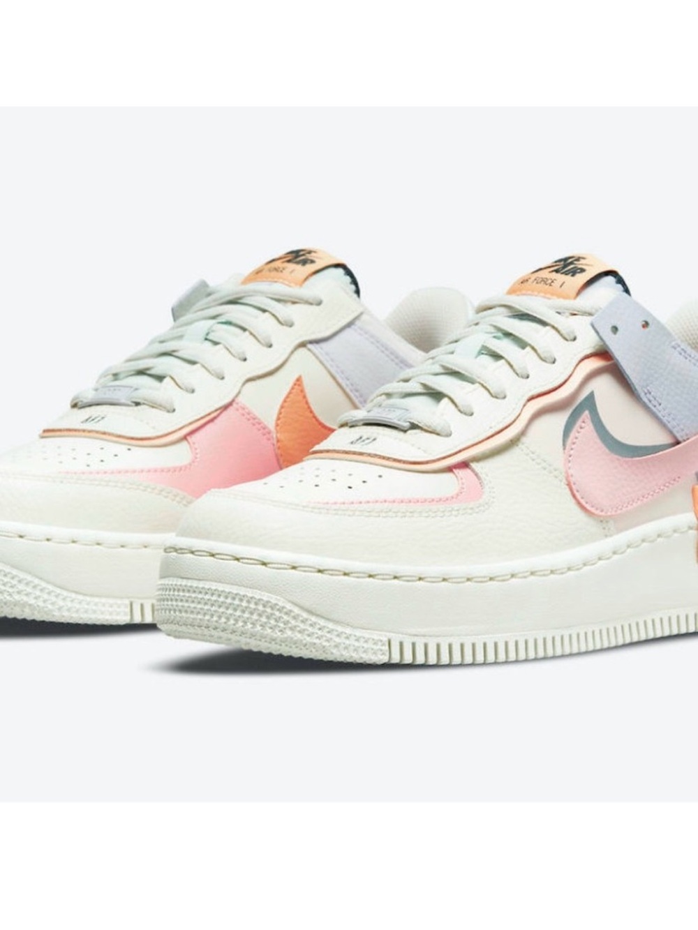 Nike Women’s Sneakers Cream Pink Orange Accents